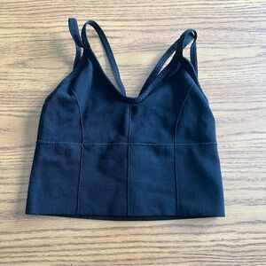 Black sports bra/ crop top